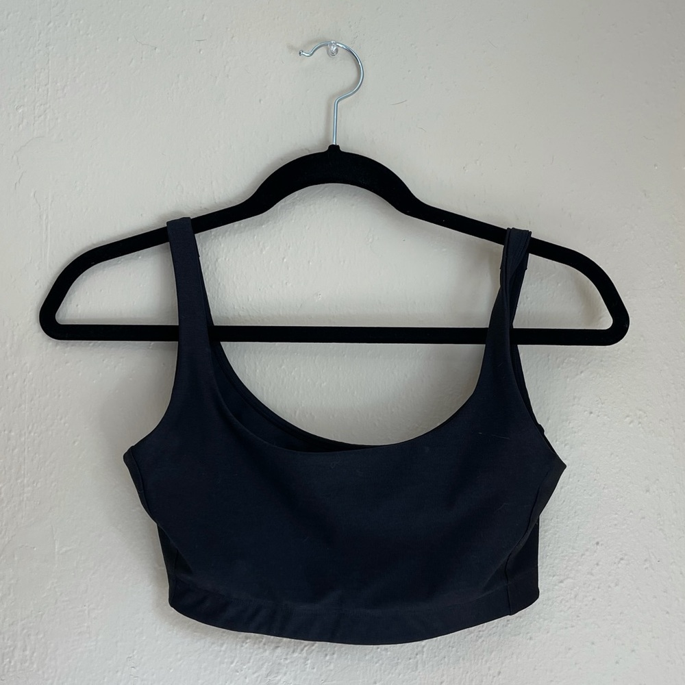 Outdoor voices double time bra charcoal